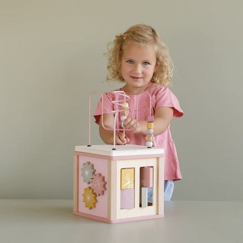 Kostka edukacyjna Róż Flowers aktywizująca Little dutch