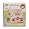 Drewniany dwupiętrowy domek dla lalek z wyposażeniem, Tender Leaf Toys 6