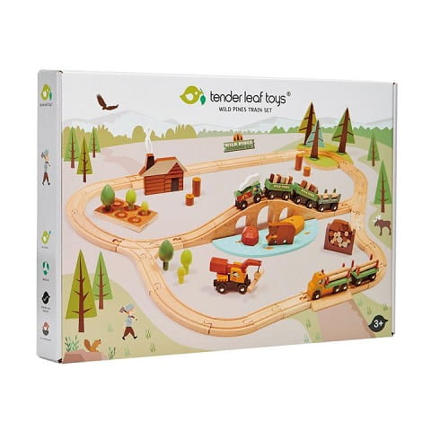 Drewniana kolejka - Podróż po lesie, Tender Leaf Toys 6