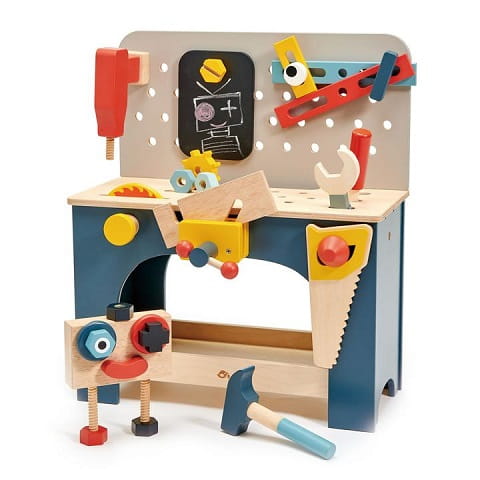 Drewniany zestaw majsterkowicza, warsztat, Tender Leaf Toys