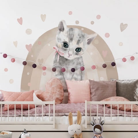 Naklejka na ścianę kot 3