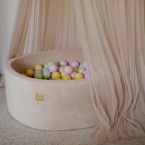 Suchy basen Velvet Spring + 250 piłek - gotowy zestaw MeowBaby 1