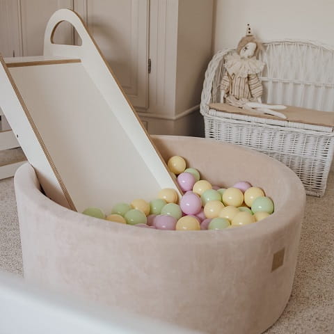 Suchy basen Velvet Spring + 250 piłek - gotowy zestaw MeowBaby 2