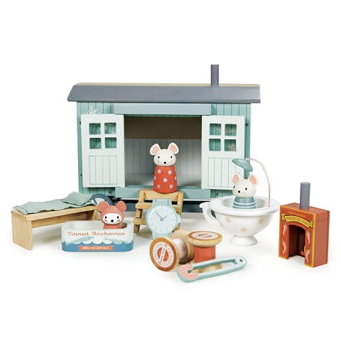 Chatka na kółkach dla myszek Tender Leaf Toys