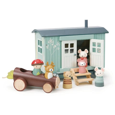 Chatka na kółkach dla myszek Tender Leaf Toys  5