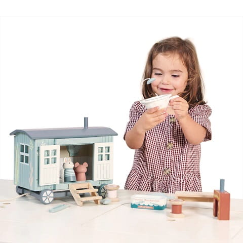 Chatka na kółkach dla myszek Tender Leaf Toys  7