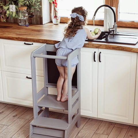 Kitchen Helper Pomocnik Kuchenny z tablicą dla Dziecka szary 2