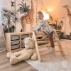 Drabinka drewniana naturalna do Pokoju dziecka Montessori składana Meowbaby 13