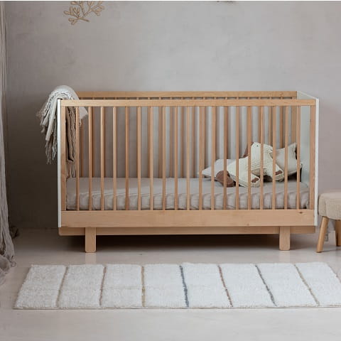Łóżeczko - łóżko dziecięce 70x140 cm z opcją tapczanika Basic złamana biel 5