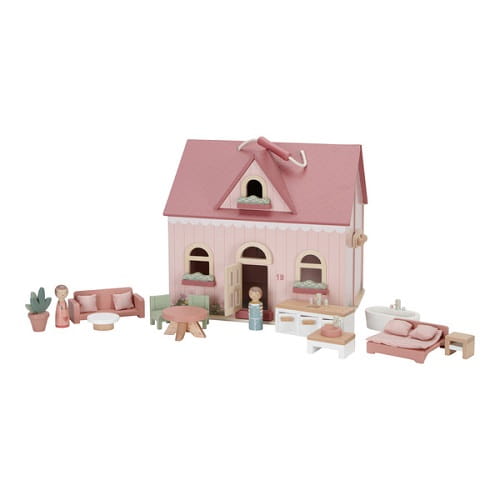 Domek dla lalek drewniany z mebelkami Little Dutch 2