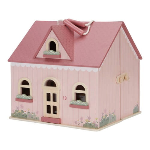 Domek dla lalek drewniany z mebelkami Little Dutch 1