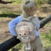 Plecak Metoo Miś beżowy z wyjmowaną lalką z imieniem