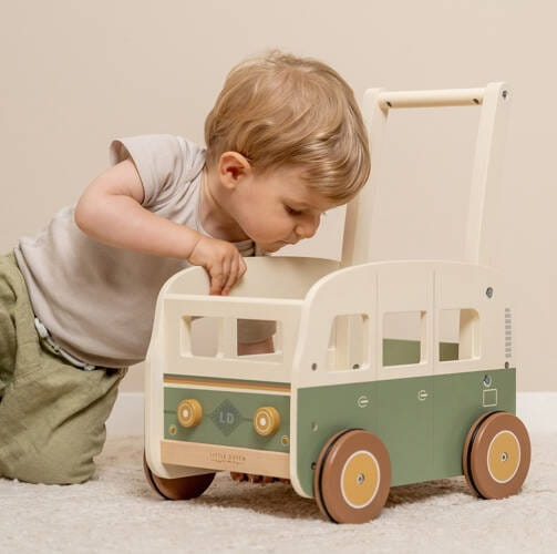 Pchacz Autko Vintage dla chłopca Little Dutch 2
