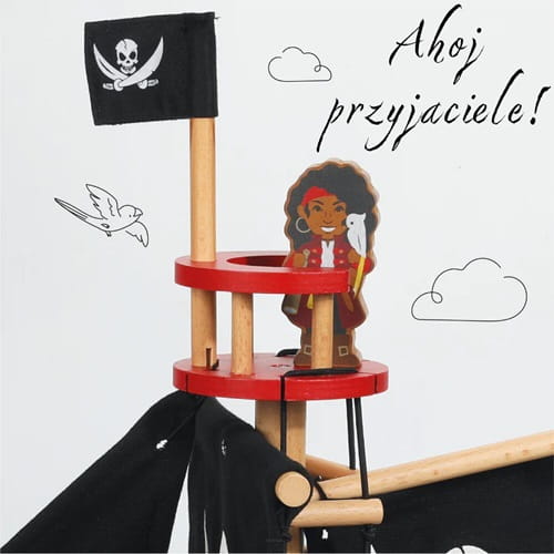 Statek piracki drewniany Barbarossa Le Toy Van 7