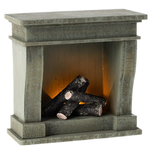 Maileg kominek dla myszek Miniature fireplace  1