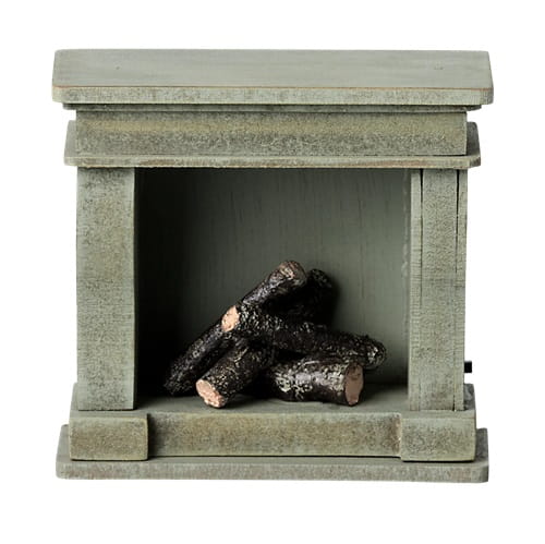 Maileg kominek dla myszek Miniature fireplace  3