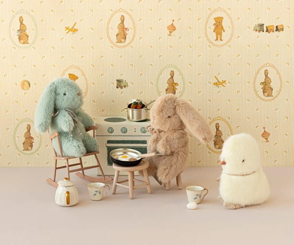 Maileg Króliczek przytulanka - Bunny plush, Mini - Cream peach 1