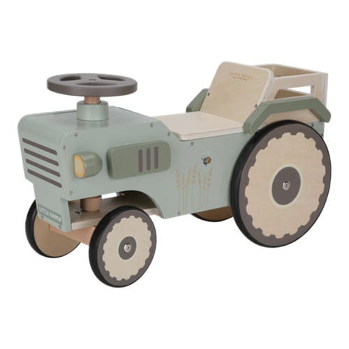Jeździk Traktor Farm drewniany dla dzieci Little Dutch 1