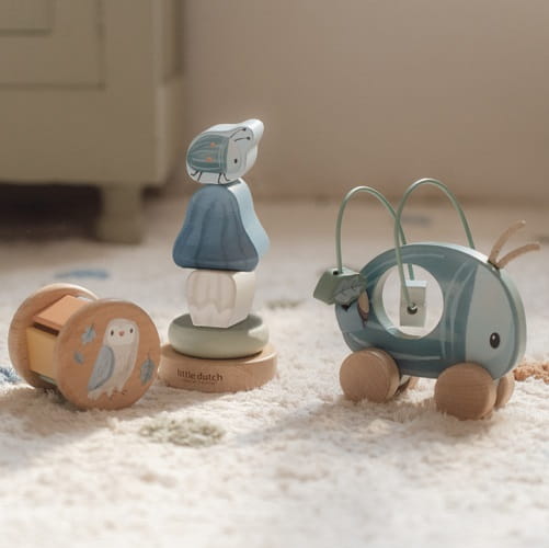 Drewniany zestaw prezentowy Forest Friends Little Dutch