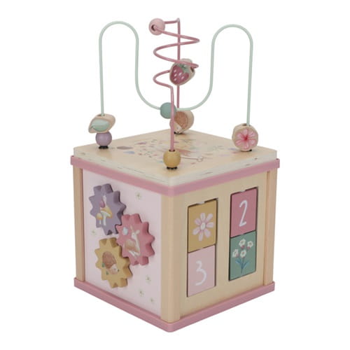 Kostka edukacyjna różowa Fairy Garden aktywizująca Little Dutch