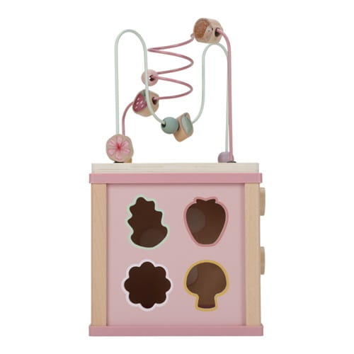Kostka edukacyjna różowa Fairy Garden aktywizująca Little Dutch  8