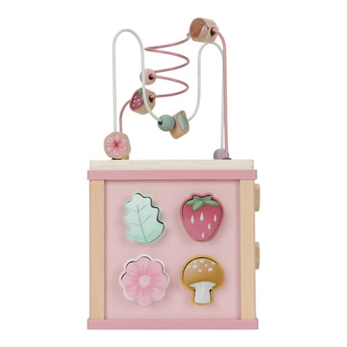 Kostka edukacyjna różowa Fairy Garden aktywizująca Little Dutch  9
