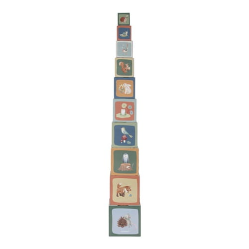 Piramida wieża kartonowa Forest Friends Little Dutch 9