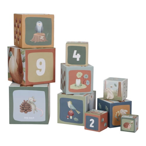 Piramida wieża kartonowa Forest Friends Little Dutch 4