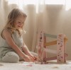 Zjeżdżalnia różowa z samochodzikami Fairy Garden Little Dutch  2