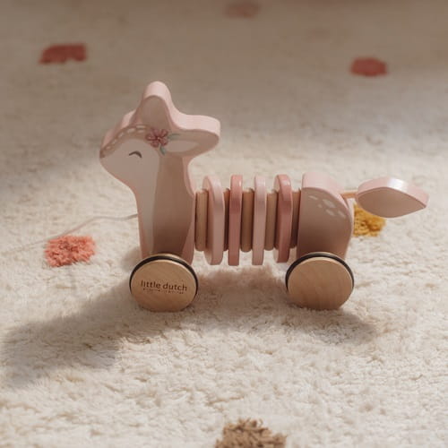 Drewniana sarenka do ciągnięcia Fairy Garden Little Dutch