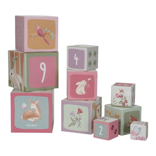 Piramida wieża kartonowa różowa Fairy Garden Little Dutch 4