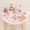 Stolik edukacyjny różowy Fairy Garden dla dziewczynki na roczek Little Dutch 1