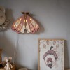 Drewniana Lampka Ćma dla dzieci różowa