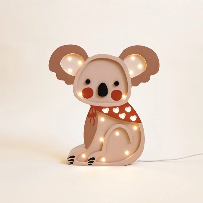 Drewniana Lampka Koala dla dzieci 1