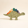 Drewniana Lampka Dinozaur Stegozaur dla dzieci