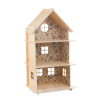 Drewniany domek dla lalek / myszek Vintage Flower 1