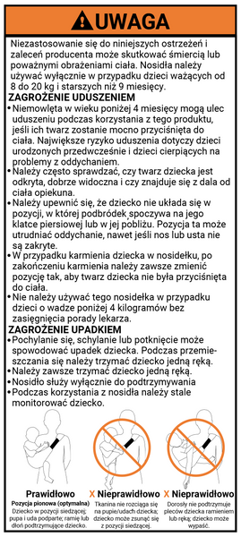 Nosidło wspomagające Coffee Wildride 5