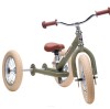Rowerek trójkołowy biegowy 2w1 zielony matowy Trybike 9