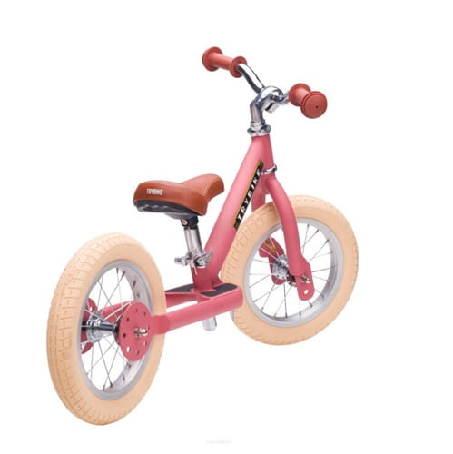 Rowerek trójkołowy biegowy 2w1 różowy matowy Trybike  11