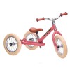 Rowerek trójkołowy biegowy 2w1 różowy matowy Trybike  12