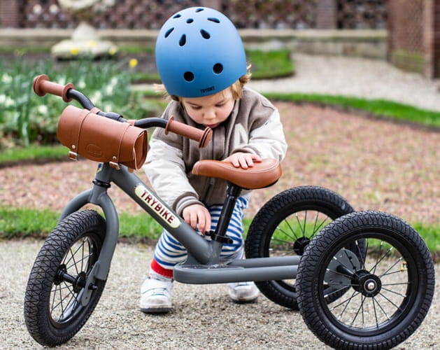 Rowerek trójkołowy biegowy 2w1 szary matowy Trybike 5