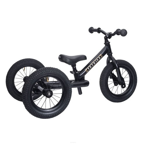 Rowerek trójkołowy biegowy 2w1 czarny matowy Trybike 2