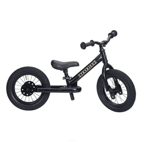 Rowerek trójkołowy biegowy 2w1 czarny matowy Trybike