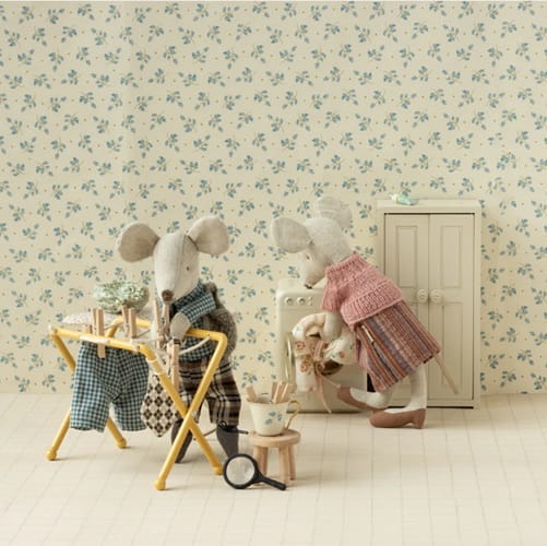 Maileg Suszarka na bieliznę - drying rack ocher mała 1