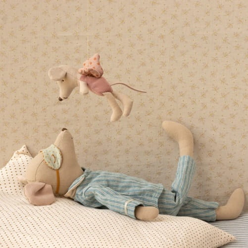Maileg Myszka wróżka aniołek 11 cm różowa fairy mouse 1