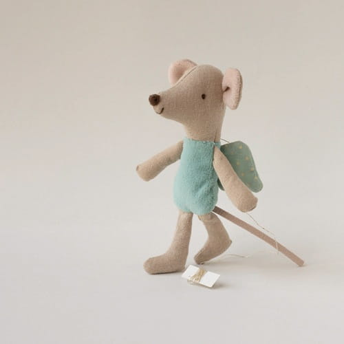 Maileg Myszka wróżka aniołek 11 cm miętowa fairy mouse  2