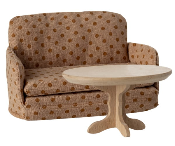 Maileg sofa rozkładana w kropki dla myszek 2025  4