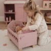 Drewniane łóżeczko dla lalek z pościelą Little Dutch 7