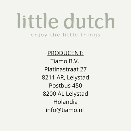 Wózek dla lalek głęboki z budką Little Dutch 8