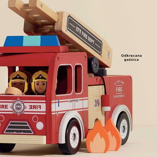 Wóz strażacki drewniany Le Toy Van 4